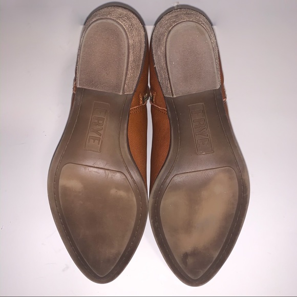 New Frye Judith Zip Bootie Cognac Size 6.5 - Picture 5 of 7